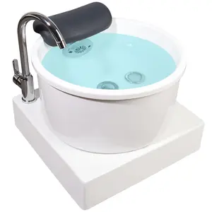 Double Color New Design Pedicure Basin with Station for Beauty Salon Pedicure Chairs Bowl Foot spa Supplies