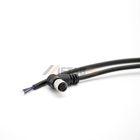 Connecteur moulé M8 femelle pour capteur, actionneur, câble de proximité, avec blindage, 90 degrés, 4 ou 5 broches, câble de 10 mètres
