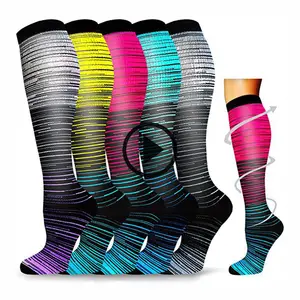 Oem Wholesale Unisex Copper Medical Fitness Wear Stockings Custom Logo Running Medical Sport Compression Socks