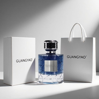 Nouveau flacon de parfum en verre transparent cylindrique creux ondulé de luxe 100 ml avec nouveau couvercle