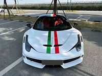 Kits de carrosserie de style SP pour Ferrari 458 demi-fibre de carbone modifiée pare-chocs avant et arrière capot moteur jupes latérales larges kits de carrosserie automobile