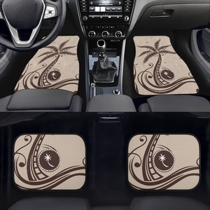 CHUUK Tribal <span class=keywords><strong>Design</strong></span> personnalisé tapis de sol de voiture motif tortue polynésienne accessoires de voiture décoration intérieure tapis de sol en caoutchouc pour voiture - Product Image 2