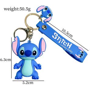 Mini Muñeco de Peluche de Anime Stitch, Nuevo Diseño, Lindo Llavero de Goma PVC, Soporte para Cordón de <span class=keywords><strong>Lilo</strong></span> y Stitch - Product Image 6