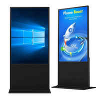 Kiosque tactile sur pied de 43 pouces, écran LCD numérique pour affichage publicitaire intérieur, totem pour les entreprises en libre-service et les centres commerciaux
