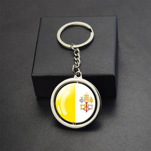 Брелок для ключей в виде хрустального автомобиля, Италия, Италия, Албания, Британия, Сербия, Румыния, Болгария, Хорватия, стеклянный купольный флаг, сувенир - Product Image 2