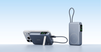 Batterie externe magnétique à charge rapide 20W, 10000mAh, câble USB C intégré, écran numérique TFT, chargeur sans fil portable, batterie externe