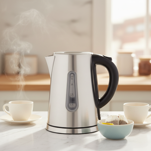 Bouilloire électrique sans fil en acier inoxydable, capacité de 1,7 L, arrêt automatique, design portable - Product Image 3