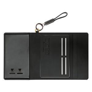 กระเป๋าใส่พาสปอร์ต RFID พร้อมระบบติดตาม Find <span class=keywords><strong>My</strong></span> Tracker, กระเป๋าเดินทางแบบชาร์จไร้สายพร้อมพาวเวอร์แบงค์ ทำจากหนัง PU, ช่องใส่บัตรขึ้นเครื่อง - Product Image 5