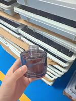 Vente en gros 350ml Flacon rond plat en verre dégradé brun vide Diffuseur de parfum roseau