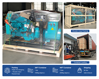 Groupe électrogène diesel marin SCDC CUM 100 kW 6BTA5.9-GM120 1800 tr/min, turbocompressé, robuste, fourni par l'usine, OEM