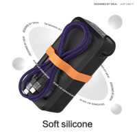 Étui de protection en silicone SIKAI pour batterie externe UGREEN 130W 20000mAh, résistant aux chocs, pour voyages en extérieur, avec découpes précises