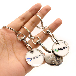 Kim Loại Tùy chỉnh UV in không thấm nước Token Keychain cho siêu thị mua sắm giỏ hàng - Product Image 6