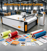 Cortadora Digital CNC de Cama Plana para Adhesivos, Película Reflectante, Vinilo, Etiquetas y Materiales Publicitarios