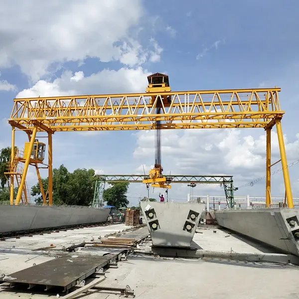 강철 구조 작업장을위한 20 톤 모바일 유압 갠트리 크레인