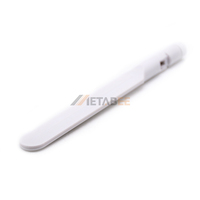 Antenne de canard en caoutchouc pliable blanche 5G 3dBi avec connecteur mâle RP-SMA