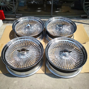 Cerchi in lega di alluminio da <span class=keywords><strong>24</strong></span>-26 pollici a razze profonde con 180-<span class=keywords><strong>200</strong></span> raggi, volante abbinato per auto d'epoca classiche e lowrider - Product Image 2
