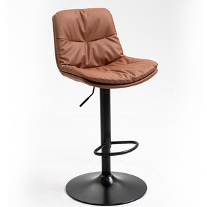 Taburetes <span class=keywords><strong>de</strong></span> barra giratorios <span class=keywords><strong>de</strong></span> cuero PU, modernos, ajustables, <span class=keywords><strong>de</strong></span> alta calidad, 2 uds. - Product Image 4