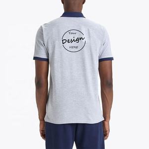 Ringer Polo Shirt para hombres Venta al por mayor Nueva llegada Poliéster de alta calidad Correr Deportes Secado rápido Cuello de empalme liso - Product Image 6