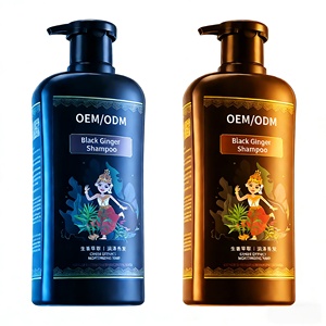 Champú Líquido Profesional Personalizable de Jengibre Negro OEM, Control de Caspa, Equilibrio de Grasa, Nutrición del Cuero Cabelludo, Cabello Sin Frizz - Product Image 2