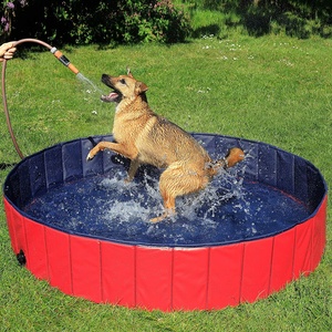 <span class=keywords><strong>Piscina</strong></span> inflable para perros grandes, bañera de baño plegable para mascotas, aseo al aire libre - Product Image 4