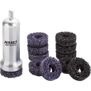 HAZET - 4961N-23/12 Juego de amoladora de cubo de rueda de vehículo comercial (12 piezas) -EAN 4000896186754 FRENOS Y RUEDAS - Product Image 1