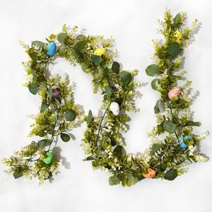 2025 primavera Festival di pasqua decorazione dell'uovo appesa alla parete ornamenti decorativi piante verdi casa <span class=keywords><strong>eucalipto</strong></span> - Product Image 6