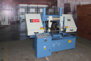 Nueva Sierra de Cinta Horizontal de Doble Columna <span class=keywords><strong>Teng</strong></span> Dong GH4230 para Corte de Metal con Sujeción Hidráulica, Ancho de Trabajo de 400 mm, Ecológica - Product Image 3