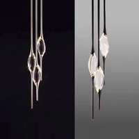 Lustre en cristal minimaliste, bar créatif à tête unique, restaurant, chambre à coucher, suspension de chevet