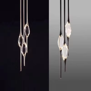 Minimalist Crystal <b>Chandelier</b>, Single Head Creative Bar, Restaurant, <b>Bedroom</b>, Bedside Pendant <b>Light</b> - Product Image 1