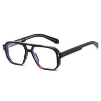 Nouvelles lunettes anti-lumière bleue à double pont de style pilote pour hommes et femmes, monture complète, best-seller transfrontalier