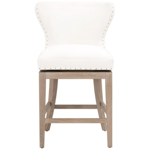 Milton Swivel Counter <b>Stool</b> <b>Wood</b> , upholstery ,rich leather, light <b>wood</b> Durable High Bar <b>Stool</b> for Home Bar & Dining Room - Product Image 6