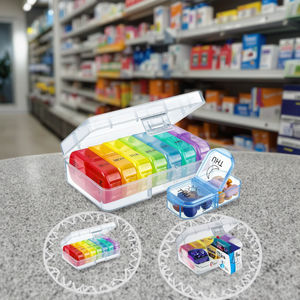 Dagelijks Gebruik Draagbare 7 Dagen Regenboog Medicine <span class=keywords><strong>Pil</strong></span> Container Plastic Mini Am Pm <span class=keywords><strong>2</strong></span> Compartiment <span class=keywords><strong>Pil</strong></span> Organizer - Product Image 3