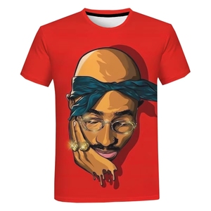 <span class=keywords><strong>Tupac</strong></span> 2pac T-Shirt con stampa 3d T-Shirt Hip Hop da uomo T-Shirt con stampa digitale 3d T-Shirt con stampa grafica personalizzata - Product Image 4