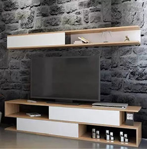 Mobile <span class=keywords><strong>TV</strong></span> Moderno Sospeso <span class=keywords><strong>a</strong></span> Parete in Legno, Mobile Porta <span class=keywords><strong>TV</strong></span> da Parete - Product Image 3