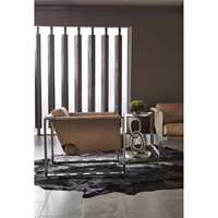 Tables d'appoint modernes en métal de qualité supérieure avec un style artisanal, pieds robustes et plateau lisse pour salon et bureau