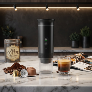2026 New Portable Espresso Machine for Travel Capsule <b>coffee</b> <b>Maker</b> 20-Bar Extraction 150 ML <b>Coffee</b> <b>Maker</b> Self-Heating with USB-C - Product Image 1
