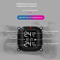 Système de surveillance de la pression des pneus (TPMS) universel pour moto avec puce intelligente, activation/désactivation automatique, affichage alimenté par énergie solaire