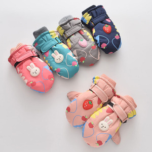 Gants de Ski imperméables pour enfant, accessoire de sport, protège <span class=keywords><strong>du</strong></span> froid et des boissons chaudes, pour l'hiver, - Product Image 1