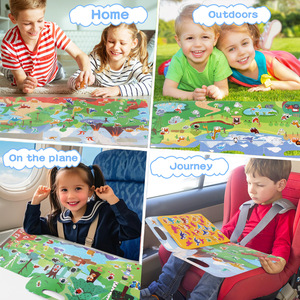 Tùy Chỉnh DIY Vui Vẻ Reuseable Thạch Dán Nhiều Lặp Lại Stick Yên Tĩnh Cuốn Sách Của Trẻ Con Thạch Dán Cuốn Sách Cho Temu Đồ Chơi Giáo Dục - Product Image 4