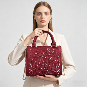 กระเป๋าถือผ้าซาตินปักลายมุกสุดหรู 17*8*16 ซม. กระเป๋าสะพายข้างแบบถอดสายได้ 3 แบบสำหรับผู้หญิง ใช้ได้<span class=keywords><strong>ท</strong></span>ั้งในชีวิตประ<span class=keywords><strong>จ</strong></span>ำวันและงานปาร์ตี้ - Product Image 3