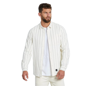 เสื้อเชิ้ตแขนยาวสำหรับผู้ชายผ้าฝ้าย100% พรีเมี่ยมผ้าคอตตอนย้อมสีแบบลำลองสำหรับวันหยุดดีไซน์ปกมีกระดุมระบายอากาศได้ดีสำหรับฤดูใบไม้ร่วง - Product Image 4