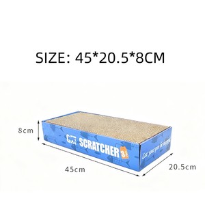 Large Eco-Friendly Corrugated Cardboard Cat <strong>Scratcher</strong> Refill Pad Bulk Replacement Insert for Cat Scratching Post &amp; <strong>Lounge</strong> - Product Image 6