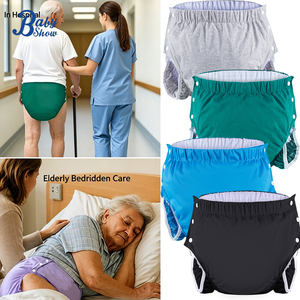 Babyshow <span class=keywords><strong>Couche</strong></span>-culotte en tissu réutilisable pour adulte, imperméable, respirante, <span class=keywords><strong>lavable</strong></span>, sous-vêtement d'incontinence avec protection anti-fuites pour personnes <span class=keywords><strong>âgée</strong></span>s - Product Image 1