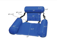 Sièges de piscine pliables et tente flottante gonflable dossier de lit lit pratique lit flottant gonflable à l'eau chaise longue hamac