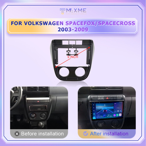 Maisimei 9 Inch LHD Matten Màu Đen Sắt Màu Xám Xe DVD Khung Cho Volkswagen Không Gian Fox Spacec Ross 2003 2009 2014 2018 - Product Image 3