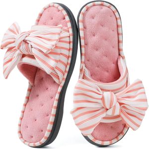 Sandalias de Mujer con Punta Abierta, Forro de Piel Sintética, Transpirables, con Suela de Espuma Viscoelástica EVA, para el Hogar, Primavera, Verano y Otoño - Product Image 4