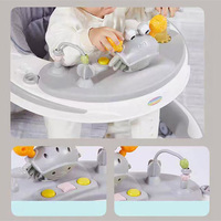Nouvelle arrivée, poussette 3-en-1 pour bébé, trotteur, poignée de poussée, auvent réglable, coussin de siège confortable, roues silencieuses en plastique