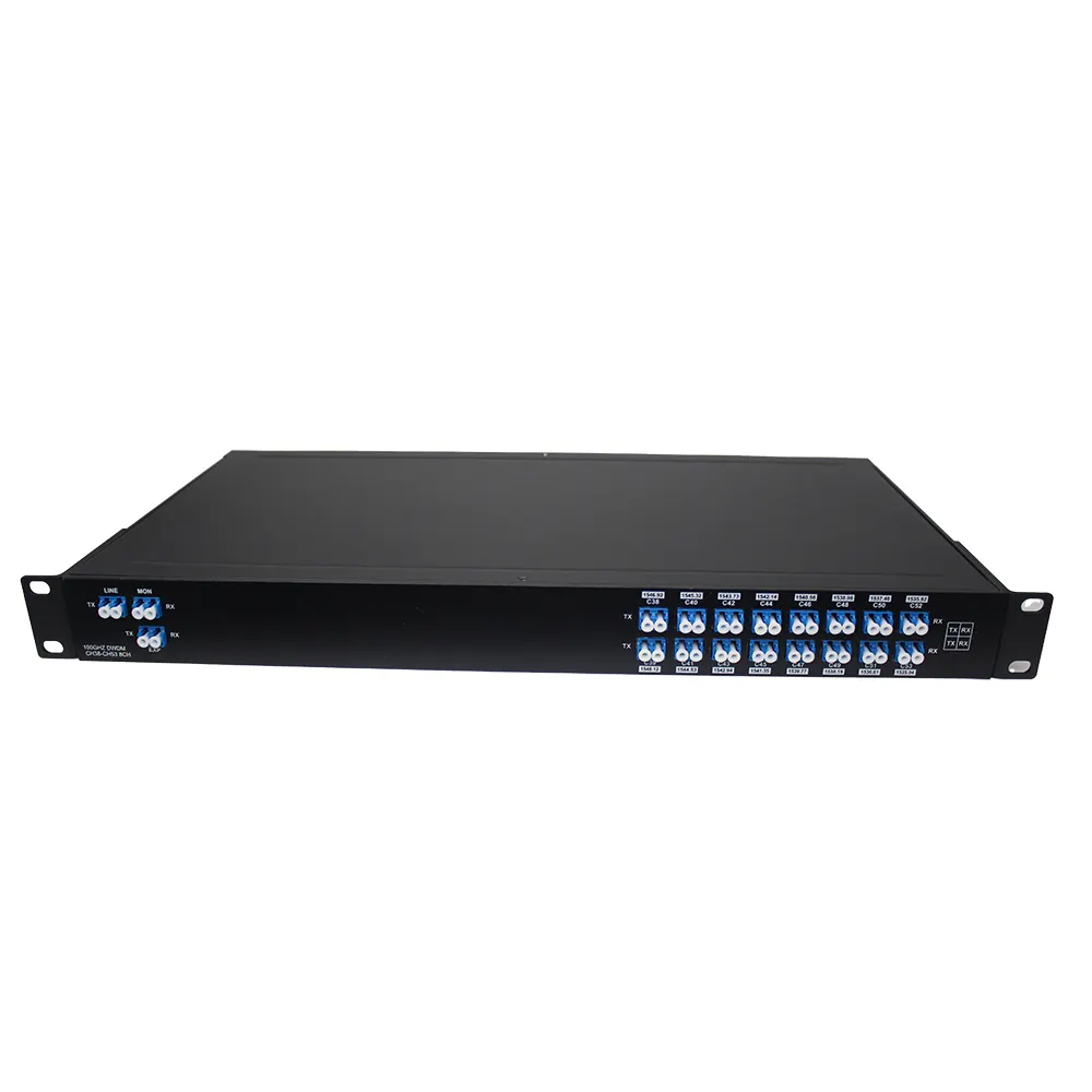 4 8 16 18ช่อง WDM CWDM DWDM Mux Demux Module, 1U อุปกรณ์แยกชิ้นส่วน CWDM แบบแร็ค