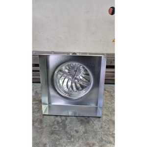 ARTIGIAN RUSSO Ventilador de Techo Industrial Cuadrado de Acero al Carbono, Giratorio Impulsado por Viento, para Chimenea y Extracción de Gases de Combustión, Exterior, Independiente - Product Image 4