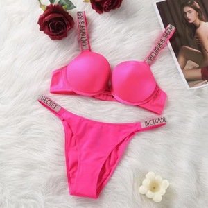 Conjunto de sujetador de satén sexy de Victoria's <span class=keywords><strong>Secret</strong></span>, 2 piezas, transpirable, ecológico, bordado, malla transparente, lencerí<span class=keywords><strong>a</strong></span> para mujeres maduras - Product Image 4